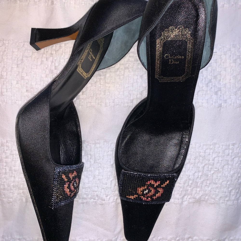 Christian Dior black heals